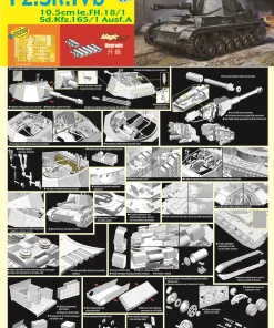 Dragon 6982 1/35 Pz.Sfl.IVb 10.5cm le.FH.18/1 Sd.Kfz.165/1 Ausf.A w/Magic Track