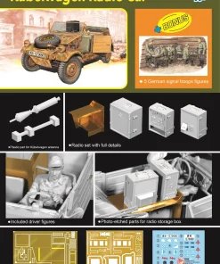 Dragon 6886 1/35 KÜBELWAGEN RADIO CAR w/GERMAN SIGNAL TROOPS