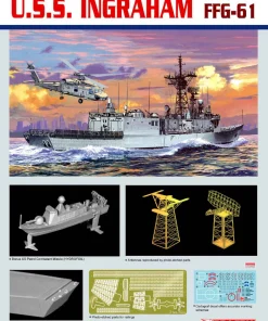 Alternative view of Dragon 7068 1/700 U.S.S. Ingraham FFG-61
