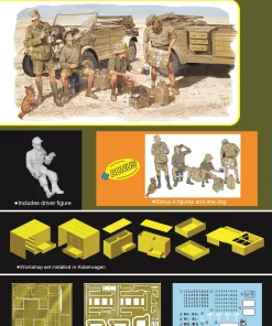 Alternative view of Dragon 6338 1/35 KÜBELWAGEN WORKSHOP w/DAK TROOPS
