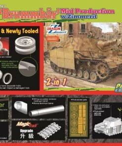 Dragon 6500 - 1/35 Sd.Kfz.166 Stu.Pz.IV "Brummbar" Mid Production w/Zimmerit