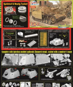 Alternative view of Dragon 6500 - 1/35 Sd.Kfz.166 Stu.Pz.IV "Brummbar" Mid Production w/Zimmerit