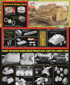 Alternative view of DRAGON 6596 1/35 Sd.Kfz.166 Stu.Pz.IV "Brummbar" Early Production w/Zimmerit