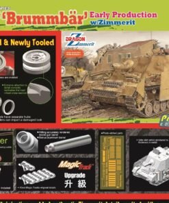 DRAGON 6596 1/35 Sd.Kfz.166 Stu.Pz.IV "Brummbar" Early Production w/Zimmerit