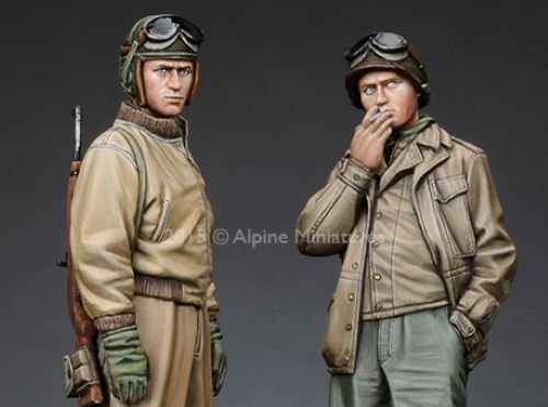 ALPINE MINIATURES 35192 1/35 US Tank Crew Set (2 figures) - Image 2