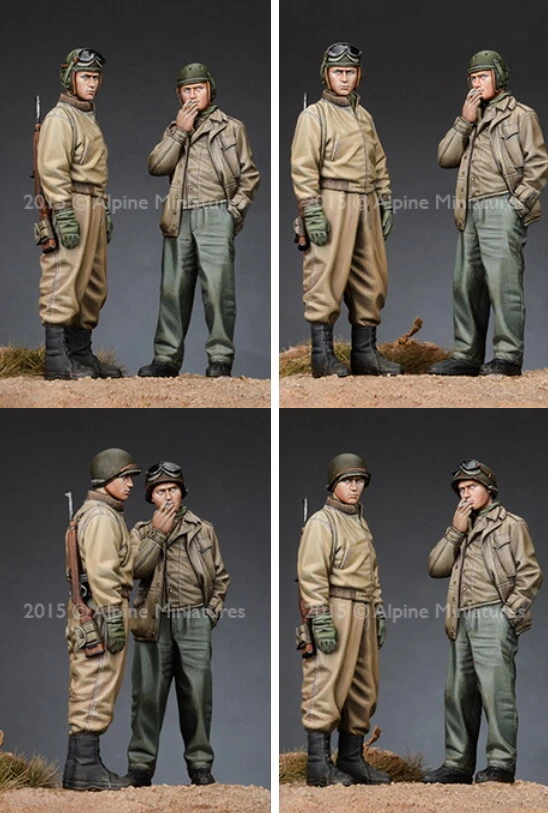 ALPINE MINIATURES 35192 1/35 US Tank Crew Set (2 figures) - Image 5