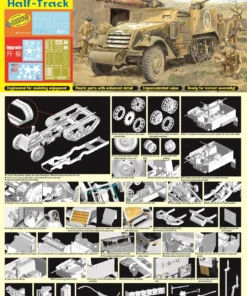 Alternative view of DRAGON 6329 1/35 M2A1 Half-Track 2in1 Bonus Version w/Photo-Etched