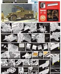 Alternative view of Dragon 6496 1/35 T19 - 105mm Howitzer Motor Carriage upgrade version w/figures