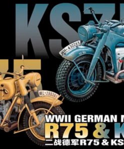 Great Wall Hobby L3527 1/35 WWII German Motorcycle R75 & KS750 2 in 2