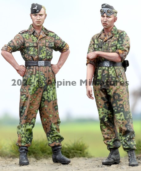 ALPINE MINIATURES 35338 1/35 WSS Panzer Crew Set (2 figures)
