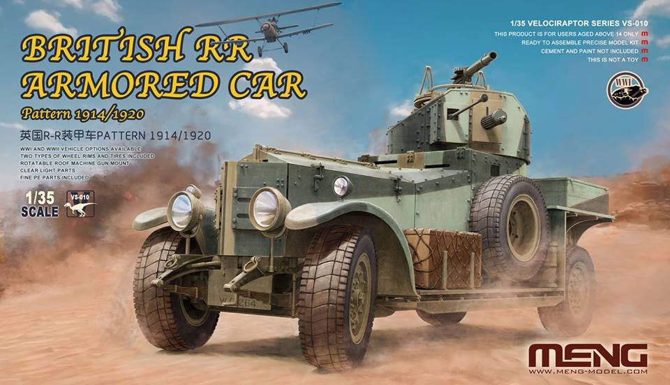 Meng VS-010 - 1/35 British RR Armored Car Pattern 1914/1920