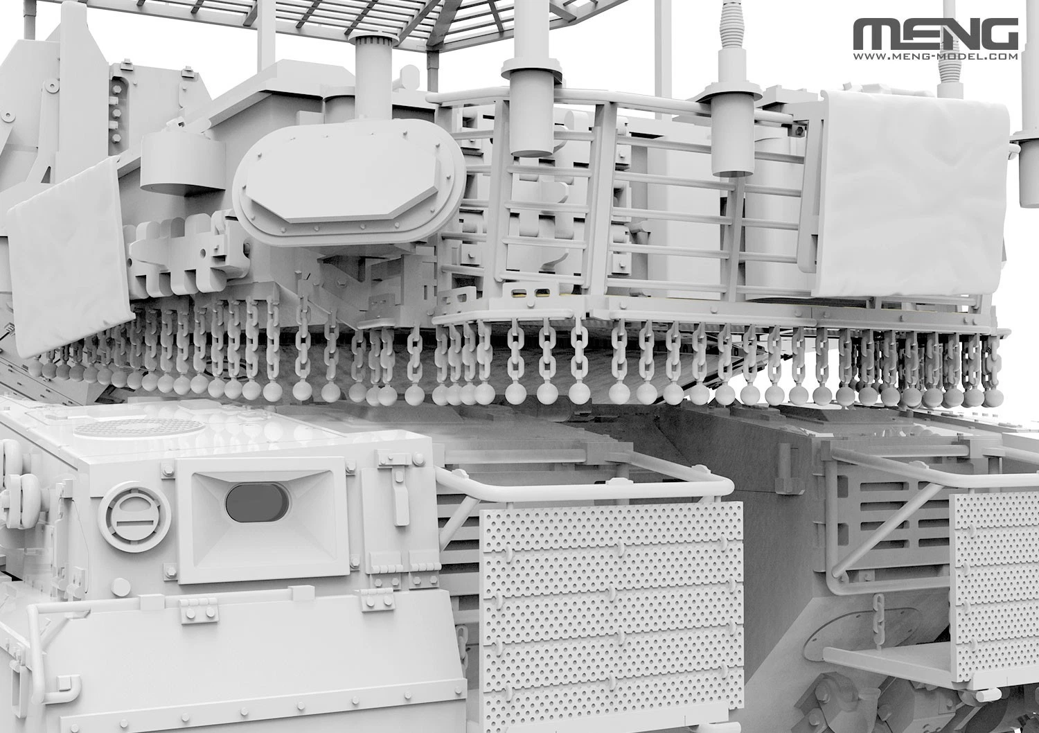 MENG TS-056 1/35 Merkava Mk.4M w/Roof-Mounted Slat Armor - Image 3