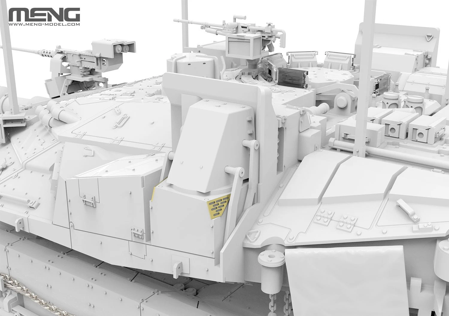 MENG TS-056 1/35 Merkava Mk.4M w/Roof-Mounted Slat Armor - Image 4